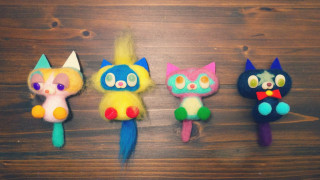 『にゃあーと＆かるちゃー』WORKSHOPフェルトで作ろう 『マグネッコ』